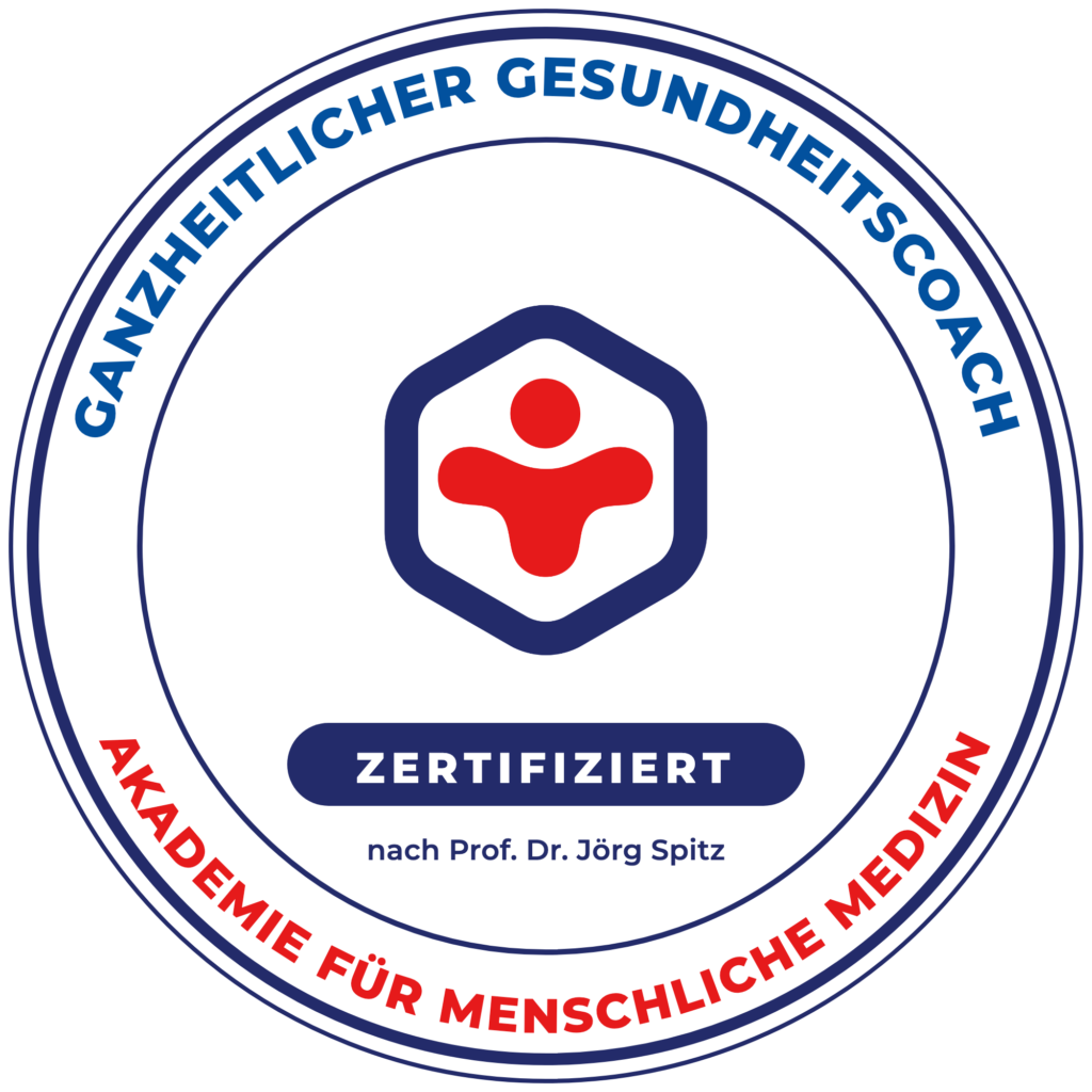 Zertifikats-Logo: Absolvent, Zertifizierter Ganzheitlicher Gesundheitscoach nach Prof. Dr. Jörg Spitz